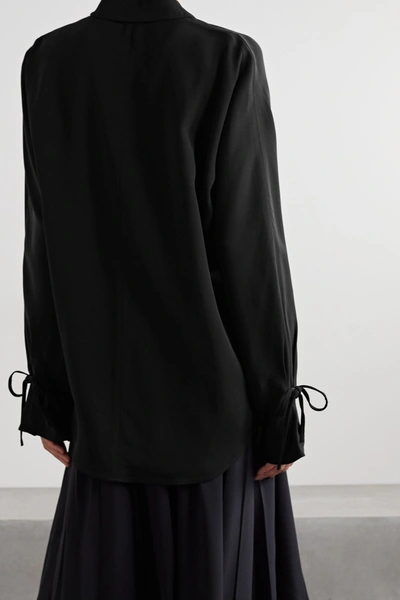 Shop Tove Francoise Twill Shirt In Black