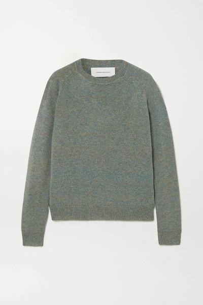 Shop Alexandra Golovanoff Mila Mélange Cashmere Sweater In Mint