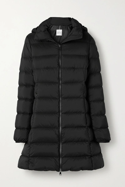 Shop Moncler Gie Hooded Quilted Shell Down Jacket In Black