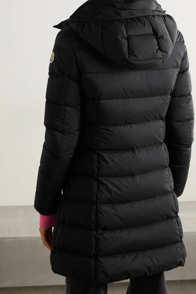 Shop Moncler Gie Hooded Quilted Shell Down Jacket In Black