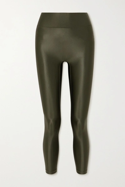 Shop All Access Center Stage Stretch Leggings In Green