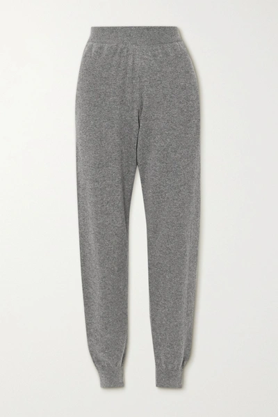 Shop The Row Ardo Cashmere Track Pants In Gray