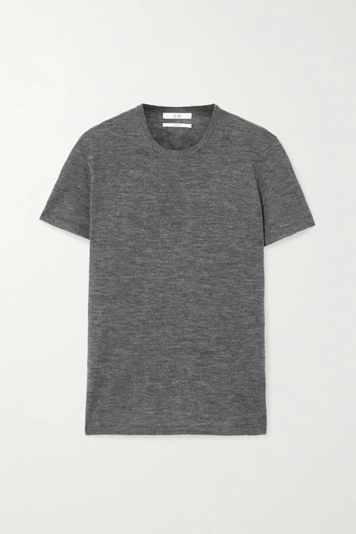 Shop Co Mélange Cashmere T-shirt In Gray
