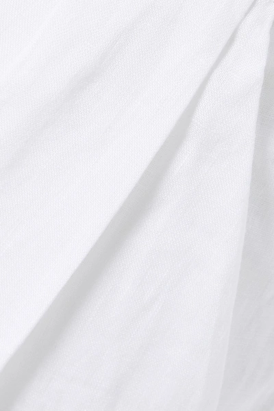 Shop Equipment Boyde Pleated Linen Shorts In White