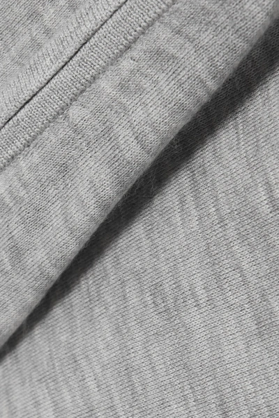 Shop Theory Cashair Cashmere Hoodie In Light Gray