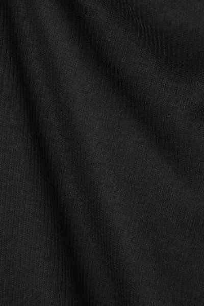 Shop Anine Bing Lana Ribbed-knit Bodysuit In Black