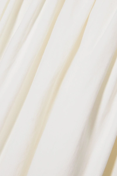 Shop Anna Quan Coco Linen-blend Maxi Dress In White