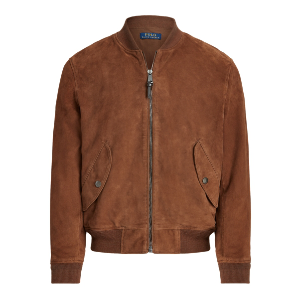 ralph lauren suede bomber