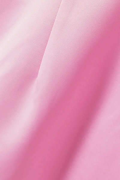 Shop Rotate Birger Christensen Ghita Ruffled Duchesse-satin Mini Dress In Pink