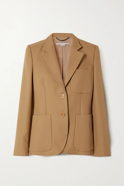 Shop Stella Mccartney Eleanor Twill Blazer In Camel