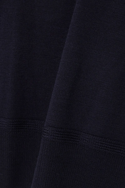 Shop Le 17 Septembre Wool-blend Turtleneck Sweater In Navy