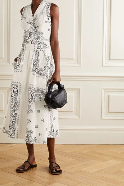 Tory Burch Belted Printed Cotton-voile Midi Wrap Dress In Ivory Americana  Bandana | ModeSens