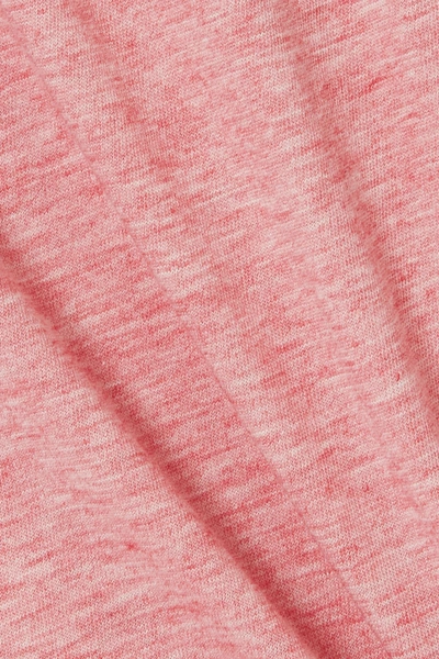 Shop Skin Carlee Mélange Pima Cotton-jersey Shorts In Pink
