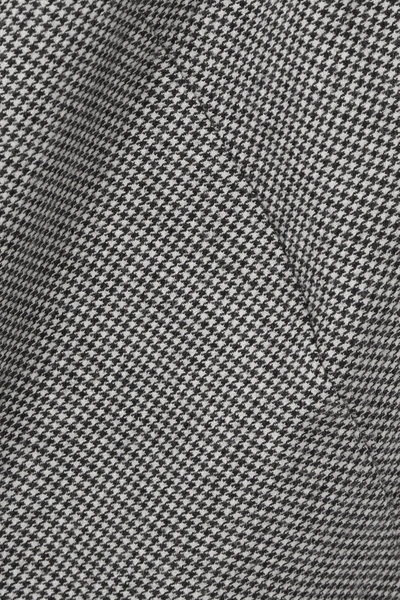 Shop Comme Des Garçons Comme Des Garçons Asymmetric Houndstooth Wool-blend Skirt In Black