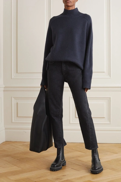 Shop Arch4 Edith Cashmere Turtleneck Sweater In Anthracite