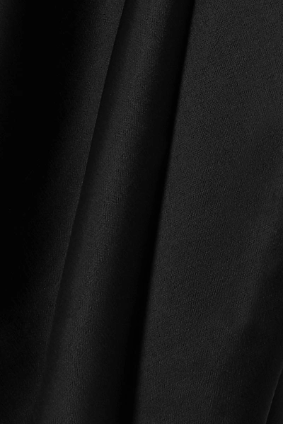Shop Frame Frayed Silk-satin Camisole In Black
