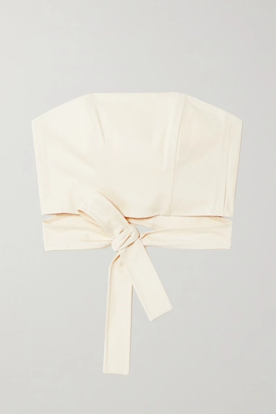 Shop Artclub Hera Cotton Wrap Top In White