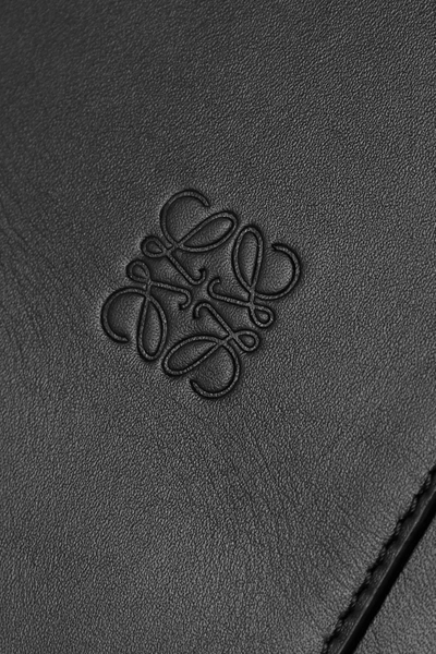 Shop Loewe Tie-detailed Leather Vest In Black