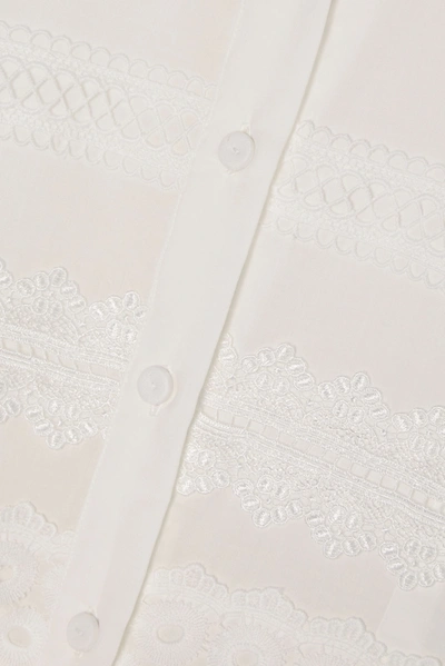 Shop Waimari Camilla Guipure Lace-trimmed Cotton Maxi Dress In White