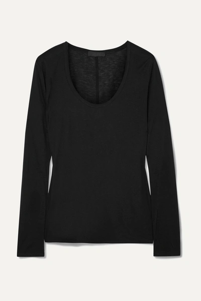 Shop The Row Baxerton Jersey Top In Black