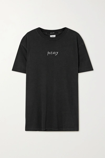 Shop Ksubi Mercy Printed Cotton-jersey T-shirt In Black