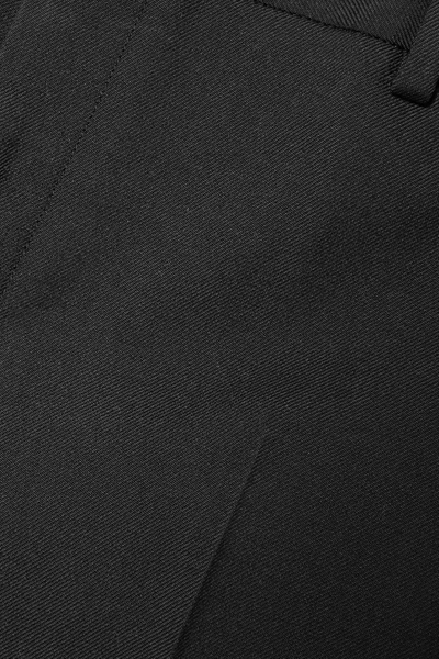 Shop Saint Laurent Wool-gabardine Slim-leg Pants In Black