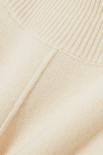 Shop Joseph Wool Turtleneck Sweater In Ivory