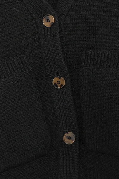 Shop Khaite Scarlet Cashmere-blend Cardigan In Black