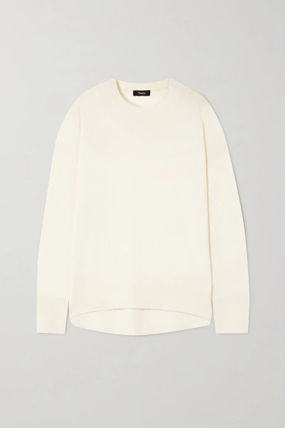 Shop Theory Karenia Cashmere Sweater In Ivory