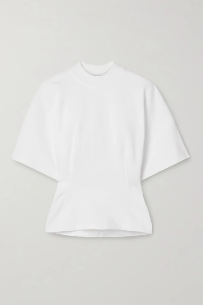 Shop Alexander Wang T Cotton-jersey Top In White