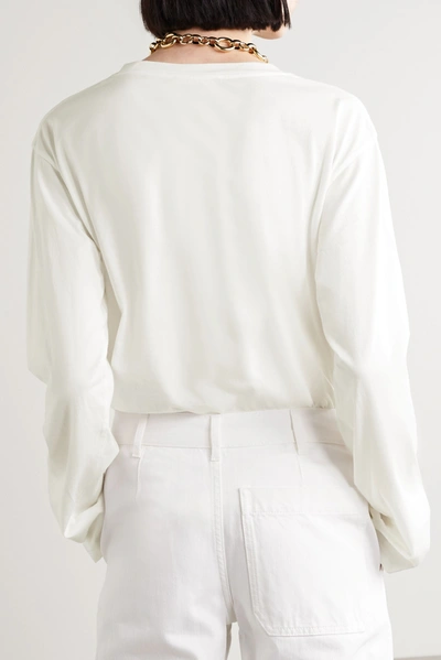 Shop The Row Autie Cotton-jersey Top In White