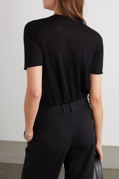 Shop Joseph Cashmere T-shirt In Black