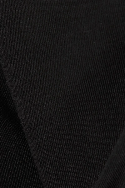 Shop Balmain Stretch-cotton Jersey Soft-cup Bra In Black