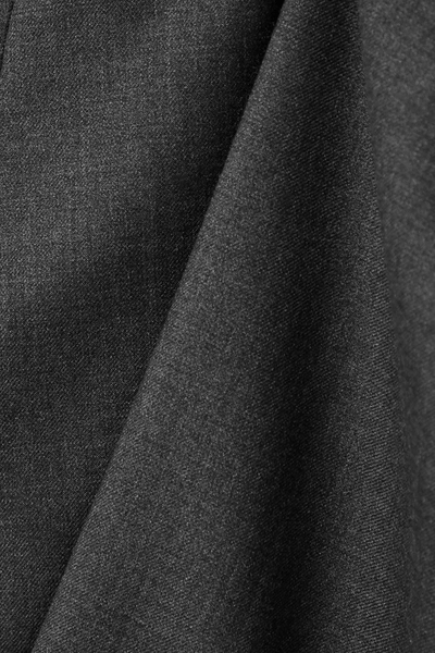 Shop The Row Roger Wool-twill Straight-leg Pants In Dark Gray