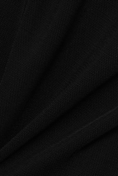 Shop Area Crystal-embellished Stretch-crepe Jumpsuit In Black