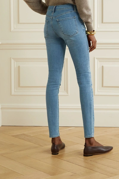 Shop J Brand Maria High-rise Skinny Jeans In Blue