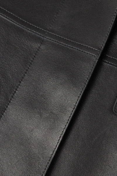 Shop Akris Leather Jacket In Black