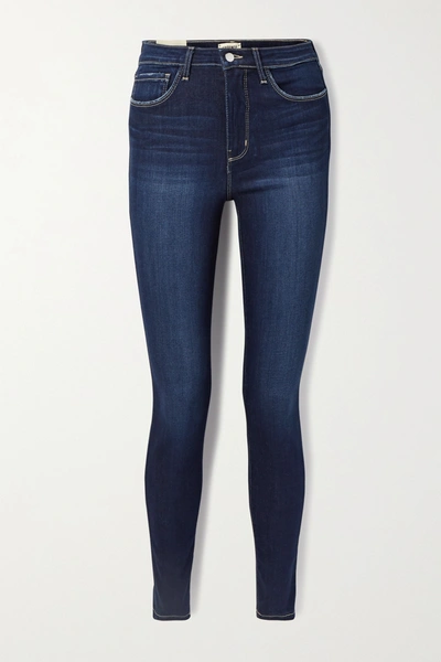 Shop L Agence Marguerite High-rise Skinny Jeans In Blue