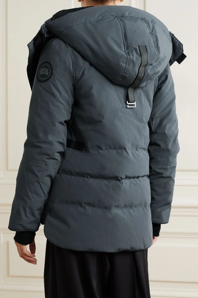 Shop Canada Goose Lyndale Hooded Quilted Shell Down Parka In Anthracite