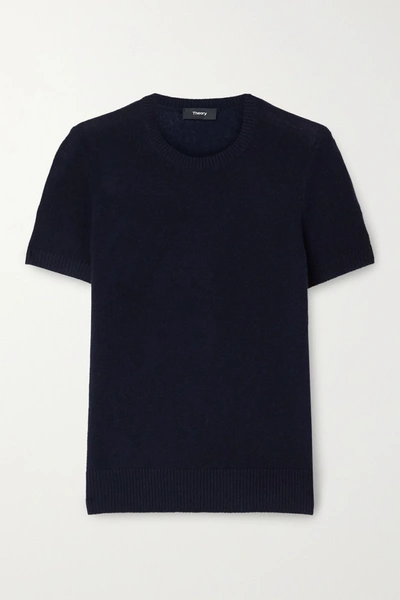 Shop Theory Cashmere Sweater In Midnight Blue