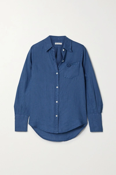Shop Alex Mill Standard Linen Shirt In Blue