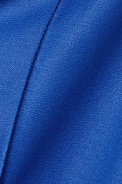Shop Aleksandre Akhalkatsishvili Wool-blend Straight-leg Pants In Cobalt Blue