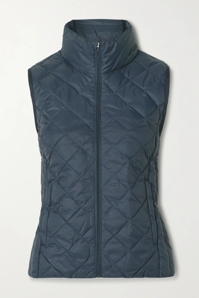 Shop Tory Sport Quilted Shell Down Vest In Navy