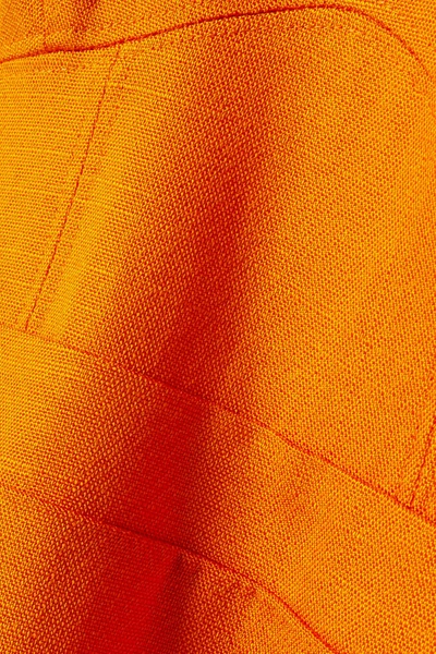 Shop Brandon Maxwell Woven Gown In Orange