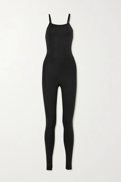 Shop Girlfriend Collective The Unitard Stretch Bodysuit In Black