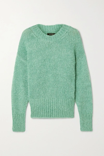 Shop Isabel Marant Estelle Mohair-blend Sweater In Teal