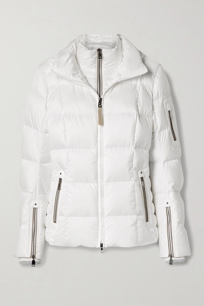 Shop Bogner Coro-d Hooded Layered Quilted Down Ski Jacket In White