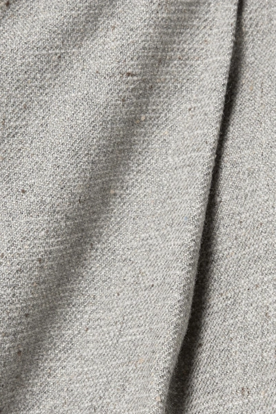 Shop Tibi Lola Pleated Tweed Culottes In Gray