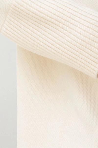 Shop Akris Hooded Cashmere Cardigan In Ivory