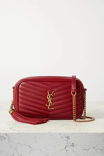 Saint Laurent Lou Mini Monogram YSL Quilt Calf Camera Bag